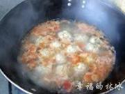 番茄馬蹄肉丸湯的做法圖解14