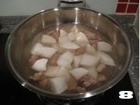 清燉白蘿卜牛腩湯的做法圖解8