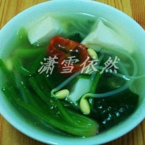 菠菜豆芽湯的做法
