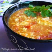 西紅柿雞蛋疙瘩湯的做法